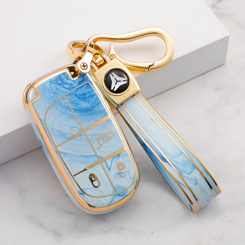 3 Button Blue+Key Chain