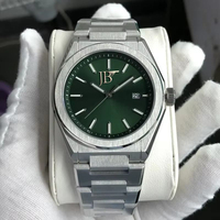Montre pour homme en acier inoxydable chronographe avec logo personnalisé, résistante à l'eau 3BAR, de luxe, à quartz, pour les affaires