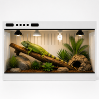 Boîte d'élevage pour reptiles en PVC durable, étanche, ignifuge, avec système de température constante pour gecko