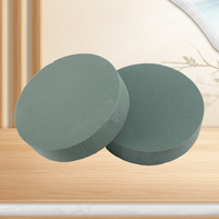 Disque de mousse florale en résine synthétique vert gâteau pour arrangements de fleurs fraîches, bricolage, centre de table de mariage, Saint-Valentin, Pâques
