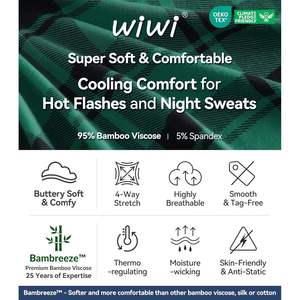 Pantalon de pyjama en viscose de bambou pour homme personnalisé, vert à carreaux avec poches, tailles S à XXL - Product Image 3