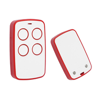 Télécommande sans fil multifonctionnelle durable 433 MHz RF à 4 boutons avec code d'apprentissage, fonction LED, pour la maison