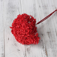 Bunga Hydrangea Awet Romantis Grosir, Bunga Kering Real Touch untuk Dekorasi Pernikahan, Natal & Thanksgiving, Rangkaian Vas