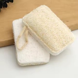 Wholesale Zenidoo H-16 Natural Biodegradable Dishwashing <b>Sponge</b> Loofah Brush Pot and Bowl Washer Handheld Kitchen Cleaning Brush - Product Image 1