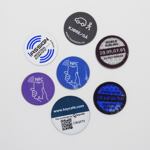 Waterproof Custom <strong>QR</strong> <strong>Code</strong> Printed HF 13.56MHz Programmable Label Anti Metal RFID Adhesive Tag NFC Sticker - Product Image 4