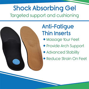 Le solette in vera pelle forniscono un forte supporto per l'<span class=keywords><strong>arco</strong></span> per alleviare l'affaticamento del piede per ridurre il dolore in piedi - Product Image 6