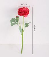 Fleur artificielle de lotus hydratante au toucher doux, pivoine haut de gamme, décoration de banquet à domicile, bouquet d'exposition, vente en gros transfrontalière