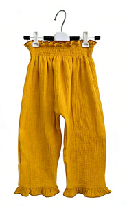 Pantalones Infantiles Bonitos, Pantalones de Bebé para Primavera y Otoño, Pantalones de Crepé <span class=keywords><strong>Jenner</strong></span> para Niños, Pantalones Cómodos de Pierna Ancha para Niñas, Ropa para Niñas - Product Image 5