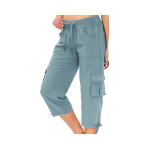Pantaloni Capri da Donna MoFiz con Tasche Vestibilità Comoda Casual Elegante <span class=keywords><strong>Leggeri</strong></span> Stile <span class=keywords><strong>Cargo</strong></span> per Escursionismo - Product Image 1