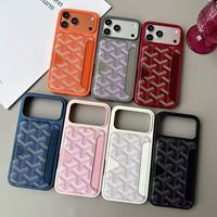 Nouvel étui de haute qualité pour cartes avec revêtement en cuir adhésif pour téléphones professionnels, compatible avec les coques de téléphone iPhone 17 Pro et 16 Pro Max