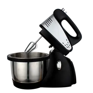 Factory directly supply household stand mixer S/S bowl 5 speed 250W electric food mixer machine portable Hand mixer for cake