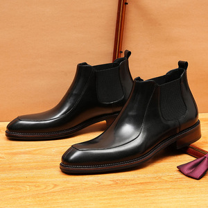 Nouvelle Collection – Chaussures Habillées Haut de Gamme pour Homme en Cuir Véritable, Façon Artisanale, Imperméables Toutes Saisons, en Cuir de Vachette Pleine Fleur, Idéales pour les Affaires - Product Image 2