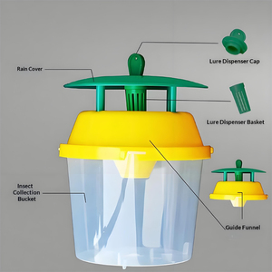 Trampa de Feromonas Agrícolas con Atrayente para el Control de Plagas de Insectos, Trampa Reutilizable para Moscas en Exteriores para Granjas - Product Image 3