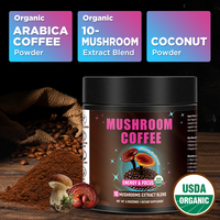 Café instantané au Ganoderma Arabica de marque privée Chinaherb, certifié GMP, de haute qualité, sain et énergétique