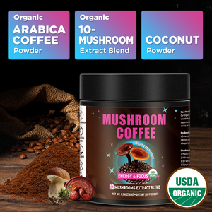Café Instantané Bio Arabica Reishi Ganoderma Chinaherb Marque Privée Haute Qualité Énergie Saine - Product Image 4
