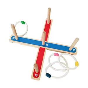 Vente en gros Jeux de <span class=keywords><strong>jardin</strong></span> pour enfants <span class=keywords><strong>Jeu</strong></span> de lancer de sonnerie en bois pour enfants et adultes - Product Image 1