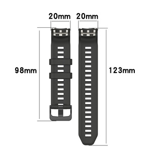 Correa de Reloj de Silicona Transpirable YHQ para Reloj Inteligente <span class=keywords><strong>Garmin</strong></span> <span class=keywords><strong>Instinct</strong></span> <span class=keywords><strong>2S</strong></span>, Correa de Repuesto Deportiva con Hebilla de Pin - Product Image 3