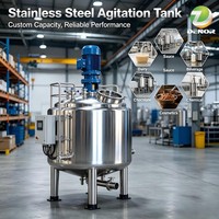 Cuve de mélange sanitaire en acier inoxydable SUS316L de 500 L avec agitateur pour le traitement et le stockage des liquides