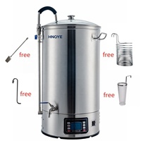 Machine à brasser la bière automatique en acier inoxydable 304, chaudière de mouture pour la fabrication artisanale de bière à domicile, 30L 50L