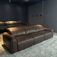 3 Sitze Elektrisches Schlafs ofa Luxus Klavier Schlüssel Wohnzimmer Sofa Top Grain Leder Couch Sofa Elektrische Freizeit Wohnzimmer Möbel