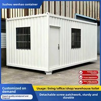 Maison mobile en conteneur résidentiel, acier 9 mm, bureau intégré, sur mesure, facile à assembler, modulaire, garantie 10 ans