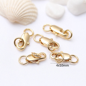 Bán Chạy Vòng Kẹp Càng Tôm Hùm Bằng Đồng Thau Vàng Lấp Đầy Với Hạt Mở Vòng Nhảy Cho Dây Chuyền Vòng Tay Hoặc Làm Trang Sức Bằng Đồng - Product Image 6