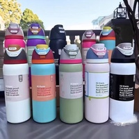   Même tasse thermos en acier inoxydable 304, design créatif et tendance, portable pour l'extérieur, pour hommes et femmes