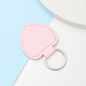 Heart-shaped Couple's Keychain Business Gift <b>Bag</b> Pendant Solid Color <b>Key</b> <b>Ring</b> Holder Gifts for Her - Product Image 6