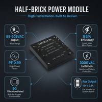MORNSUN LBH300-13BxxG Modul Daya AC-DC 300W Half Brick Input 85-305VAC Efisiensi 93% Tahan Getaran 5G Bersertifikasi UL62368