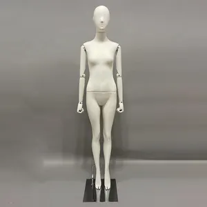 Toptan butik tam vücut kadın manken özelleştirmek beyaz tam vücut standı ekran mankenler