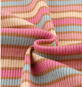 Tissu côtelé extensible en rayonne teinte en fil et élasthanne, personnalisé pour poignets, cols, pulls, robes et tissus d'ameublement - Product Image 6