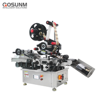 Machine d'étiquetage automatique pour cartons, applicateur d'étiquettes sur surface plate supérieure et d'angle