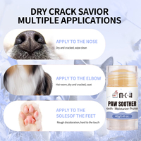 Baume de Soin Végétalien pour Animaux (Chats, Chiens, Lapins) – Formule Silencieuse, Sans Danger pour la Lèche, Comestible, Multi-Usages, Étiquette Personnalisée – Soulage les Pattes Sèches