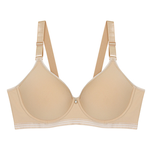 Customization Woman Large Smooth Molded Bra Adjusted Strap T-shirt Bra <strong>Sxey</strong> Plus Size OEM Service Solid Plain Dyed Girl Lady - Product Image 2