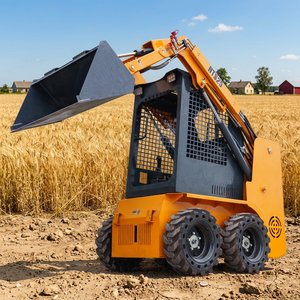 Chargeuse compacte sur pneus, largeur 1180 mm, vitesse 5,5 km/h, pneus pleins, idéale pour les chantiers étroits et les travaux agricoles. - Product Image 1