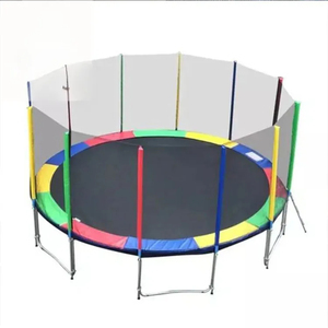 Carpa Redonda Grande para Niños y Adultos, Trampolín Colorido para Exteriores con Protección Solar - Product Image 5