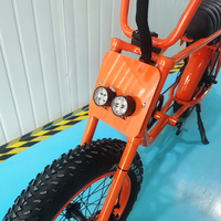 Bicicleta eléctrica de 20 pulgadas con neumático ancho, 500 vatios, a la venta, precio barato, vintage, con batería, dos asientos