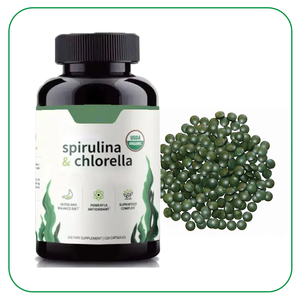 Suplementos potenciadores de la inmunidad de etiqueta privada Halal Spirulina Chlorella tabletas para adultos mujeres embarazadas seguras - Product Image 2