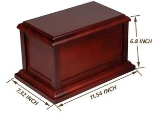 Твердые деревянные урны для взрослых мужчин урны для кремации деревянные урны для человеческого пепла взрослых женщин деревянные памятные урны - Product Image 2