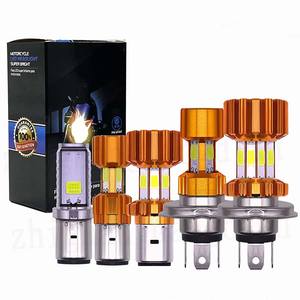 Bombilla de Faro LED para Motocicleta H4/P15D/BA20D 27W 3 COB 1300LM 6000K Luz de Haz Alto/Bajo - Product Image 1