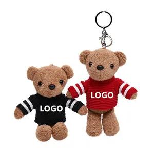 Custom mini series plush animal soft teddy bear keychain pendant