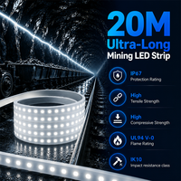 Bande LED pour tunnel souterrain, étanche IP67, 24V, pour usage minier, avec design IC à courant constant pour éclairage industriel