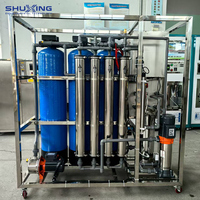 Système d'osmose inverse commercial 1000 LPH avec membrane RO 4040 et boîtier FRP pour le traitement de l'eau potable