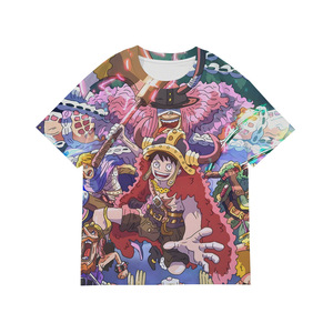 <span class=keywords><strong>T</strong></span>-<span class=keywords><strong>shirt</strong></span> unisexe à manches courtes <span class=keywords><strong>Luffy</strong></span> en polyester doux imprimé, motif dessin animé classique 2026, idéal pour l'é<span class=keywords><strong>t</strong></span>é - Product Image 6