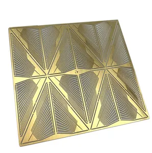 Brass metal photo etching processing precision hardware accessories etching surface treatment