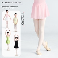 Jupe de ballet pour filles, en nylon, tulle et mousseline, élastique, courte, pour la danse chinoise, idéale pour l'été