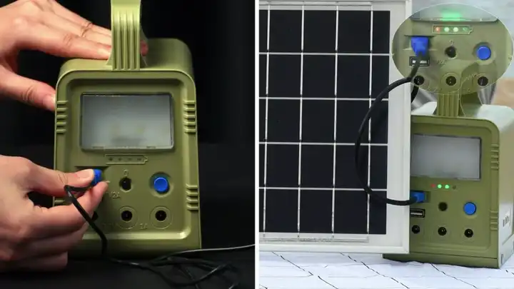 FMART Panel solar para 6 focos solares inteligentes