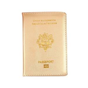2023 vente en gros <span class=keywords><strong>France</strong></span> porte-passeport couverture brillant or déjoué cuir gaufré multicolore porte-cartes PU porte-passeport - Product Image 5