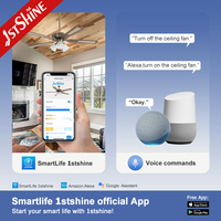 1stshine Ventilateur de plafond traditionnel avec kit d'éclairage pour restaurant Moteur à courant alternatif réversible à 5 pales Mdf