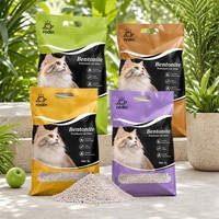 Litière pour chat en bentonite en gros à faible teneur en oligo-éléments, forme de boule, agglomération dure, sable d'argile naturel écologique pour toilettes pour chats